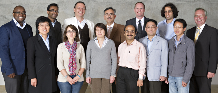 Präsident W. A. Herrmann mit Preisträgerinnenn und Stipendiaten der Alexander von Humboldt-Stiftung an der TUM (Bild: TUM)